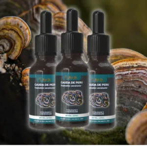 Extrato Cauda de Peru (Trametes versicolor) 60ml - 3 Frascos
